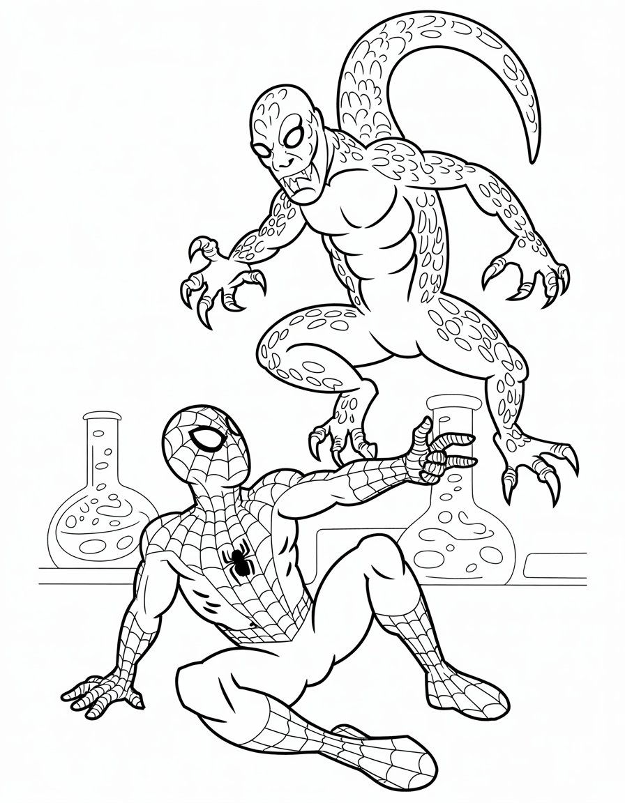 Spider-Man vs Lizard